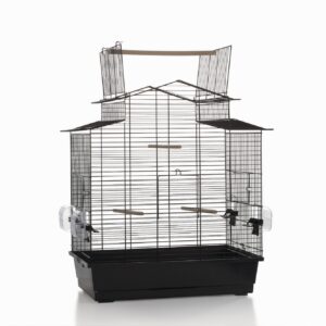 Vogelkooi Big Iza 3 Open Zwart