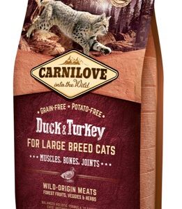 Carnilove Cat Large Breed Eend & Kalkoen 400 gr.