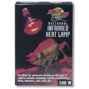 Zoo Med Nocturnal Red Infrared Heat Lamp 150 w.