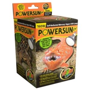 Zoo Med Powersun UV Self Ballasteds Mercury Vapor Lamp 160 w.