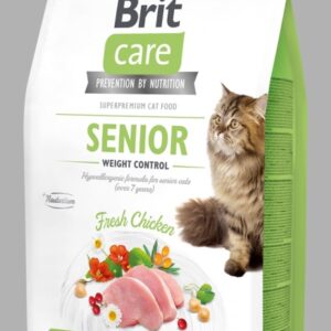 Brit Care Cat Senior Weight Control Graanvrij 7 kg.